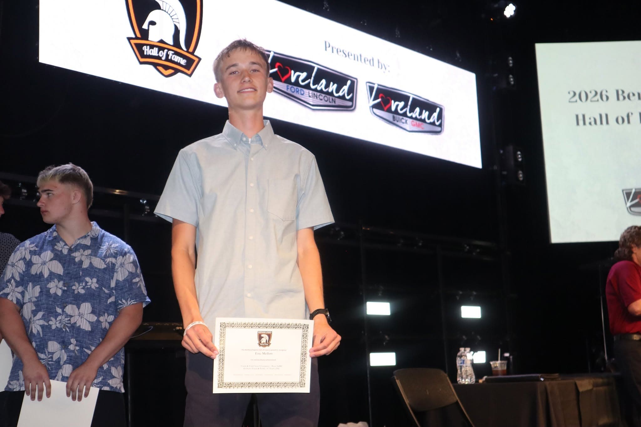 Young athlete inducted into the Hall of Fame